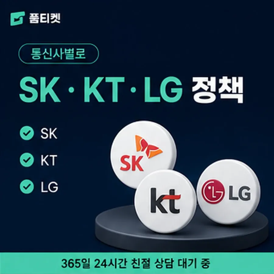 품티켓 휴대폰 회선의 소액결제 미납 고지와 안내 순서 안내 이미지